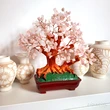 Copacei decorativi cuart roz XXL, pietre semipretioase pentru dragoste si casatorie, suport ghiveci, 25-27 cm