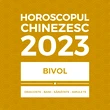 Carte horoscop Bivol 2023, cu previziuni lunare în dragoste bani sănătate și remedii feng shui, 14 pagini în format A4 sau audio
