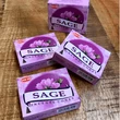 Conuri parfumate Salvie Roz, gama profesionala HEM Sage, puternic purificator si antiinflamator, set 10 conuri aromaterapie cu suport metalic inclus