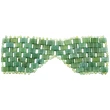 Masca de fata din jad, pentru relaxare si infrumusetare facial, 112 pietre dreptunghiulare verde