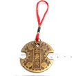 Amuleta cu moneda lacat pentru bani si noroc, lacatul banilor cu mantre de protectie, dimensiune 175 mm