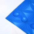 Prosop cu simbolul chakrelor, atingere delicata din microfibra, pentru plaja sau yoga pilates, 150 cm albastru