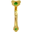 Sceptru Ru yi, amuleta Feng Shui pentru prosperitate financiara si ocuparea statutului dorit, din metal  9.5cm auriu