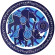 Sticker Elefant si Rinocer pentru protectie de furturi si pierderi, autocolant 5cm albastru