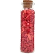 Pietre semipretioase Coral, sticla cilindrica cu dop de pluta, pentru purificare si protectie, rosu, 40g