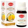 Ulei Lamaie, gama profesionala Hem pentru aromaterapie, curata aerul, purifica mintea si intensifica atentia, HEM oil Mystic Lemon 10 ml