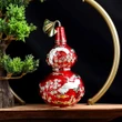 Wu Lou Cocor, obiect feng shui pentru sănătate, metal roșu 15 cm	