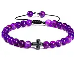 bratara cruciulita ametist natural