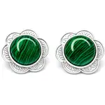 cercei malachit clips