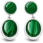 cercei malachit surub