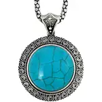 colier turcoaz rotund