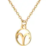 lantisor auriu pandantiv zodia berbec