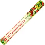 Betisoare parfumate Vanilie Capsuni, gama HEM profesional Strawberry Vanilla, aroma dulce fructata 20 buc