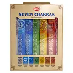 Set 7 cutii bețișoare parfumate 7 chakre, 140 buc, cutie cadou
