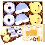 Bombe de baie efervescente, cutie 6 produse cu diverse forme jucăușe