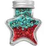 Pietre semipretioase Turcoaz si Coral, borcan in forma de stea, 230 g