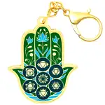 Breloc Mâna Fatimei 2024, amuletă feng shui protecție și binecuvântări, metal solid 12 cm
