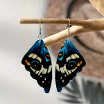 Cercei fluture aripi, piele ecologică