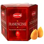 Conuri backflow parfumate Frankincense Tamaie, 40 buc original HEM profesional, cu efect de cascadă de fum