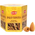 Conuri backflow Palo Santo parfumate, gama HEM profesional efect cascada, 40 buc. aromaterapie
