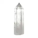 Obelisc Cuarț, crește vibratiile energetice din încăpere, turn decor, alb-transparent 8 - 12 cm, 60g