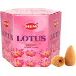 Conuri backflow Lotus parfumate 40 buc, pentru fantani cascada, original HEM profesional, aroma florala fresh