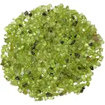 Peridot spartura decor, piatra fericirii și succesului financiar,1-3 mm,26 g verde