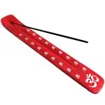Suport betisoarele parfumate pentru aromaterapie, semnul om pe culoarea chakrei Muladhara a radacinii, 26 cm rosu