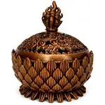 Vasul Abundentei, obiect feng shui cu 8 simboluri norocoase pentru atragerea banilor, metal bronz