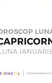 Horoscop lunar ianuarie 2020 Capricorn: sunteti plini de propria persoana