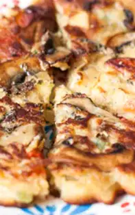 Năut la tigaie cu sos de ciuperci