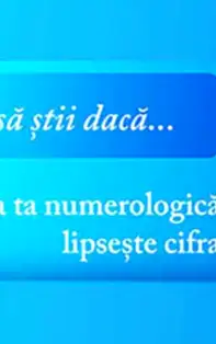 Lipsa cifrei 6 din matricea numerologică