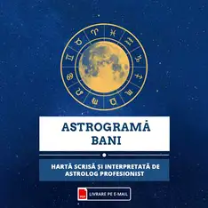 Astrograma bani, astrolog profesionist livrată în format audio durata 45 minute