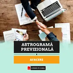 Astrograma afacerii pentru 12 luni cu previziuni evolutie si investitii, format audio 60 minute