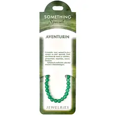 Set bratara Aventurin cu felicitare personalizata, piatra pentru succes financiar, pietre semipretioase rotunde 6 mm verde