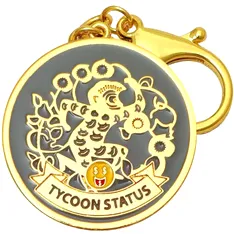 Breloc zodia Maimuta, amuletă pentru bunăstare, metal solid gri de calitate 10.5 cm