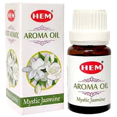 Ulei de Iasomie aromaterapie, gama profesionala HEM Aroma Oil Mystic Jasmine, cu arome dulci si miros floral placut, 10 ml