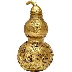 Wu Lou caini Fu, obiect Feng Shui de sănătate și protectie impotriva bolilor, 13 cm