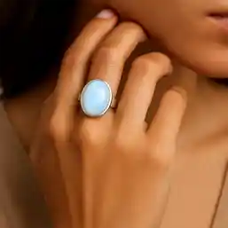 Inel Opal rotund sau oval