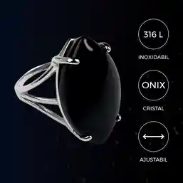 Inel Onix piatra mare 2.7 cm forma marquise