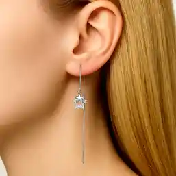 Cercei lungi din argint 925