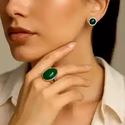 Set cadou inel Aventurin și cercei