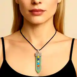 Pandantiv 7 chakre pe aventurin