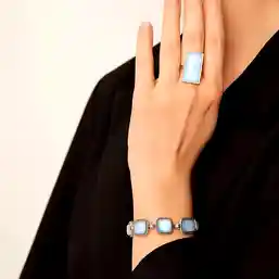 Set brățară și inel Opal