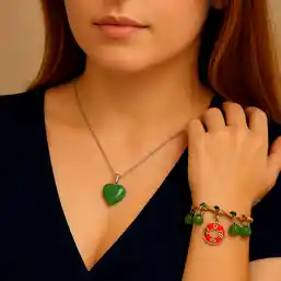 Set brățară și pandantiv Aventurin ajustabile