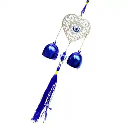 Clopoței de vânt Feng Shui cu inimă și ochi protector