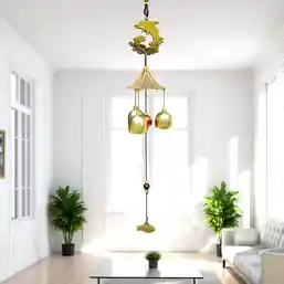 Clopoței de vânt cu delfin și 3 clopoței