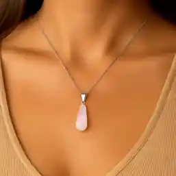 Pandantiv Cuartz Roz