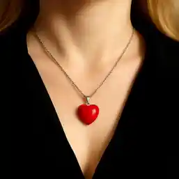 Pandantiv Howlit roșu fațetat