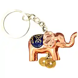 Breloc cu elefant și monede